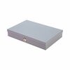 Controltek Heavy Duty Low Profile Cash Box, 6 Compartments, 11.5 x 8.2 x 2.2, Gray 500126